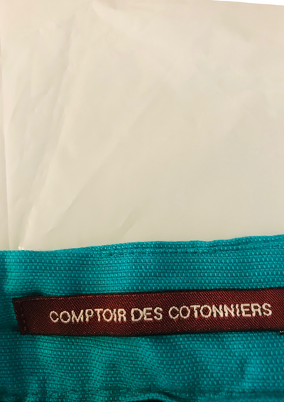 💙 Robe turquoise en coton‐lin – Taille 38  ✨