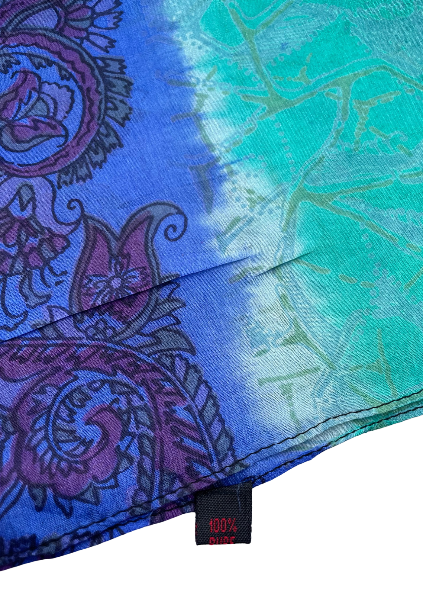 🌀 Superbe étole en soie multicolore 🌀