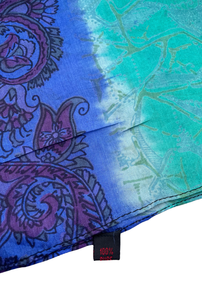 🌀 Superbe étole en soie multicolore 🌀