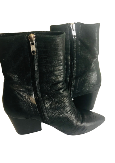 🖤 Belles bottines en cuir noir Pointure 37 🖤