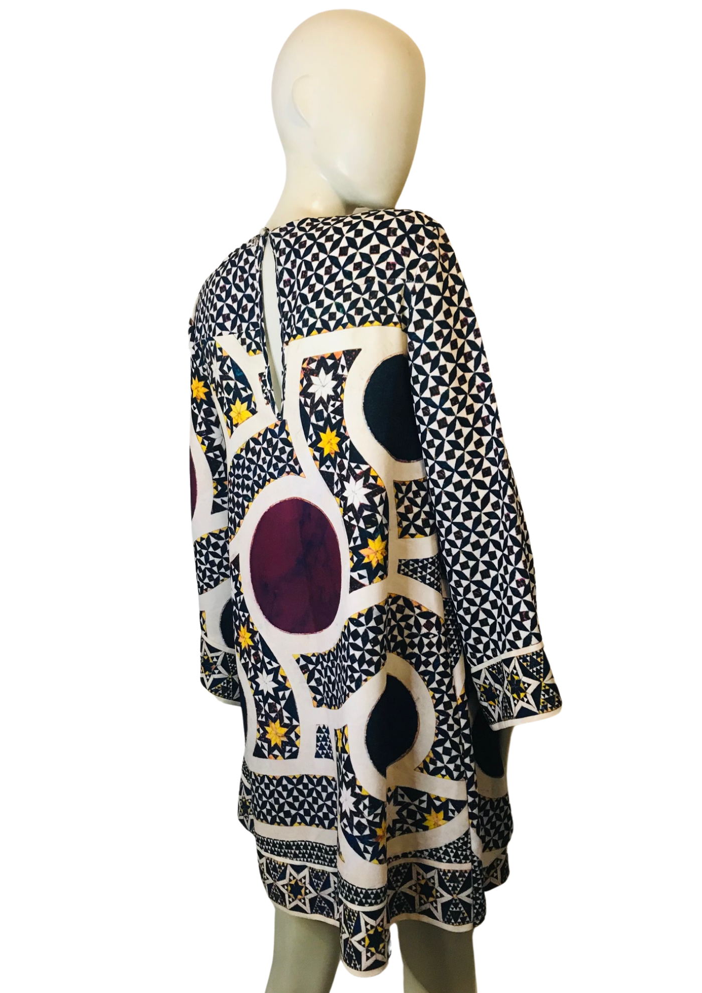 🌟 Robe imprimée géométrique Arts of Italy Taille 38 🌟