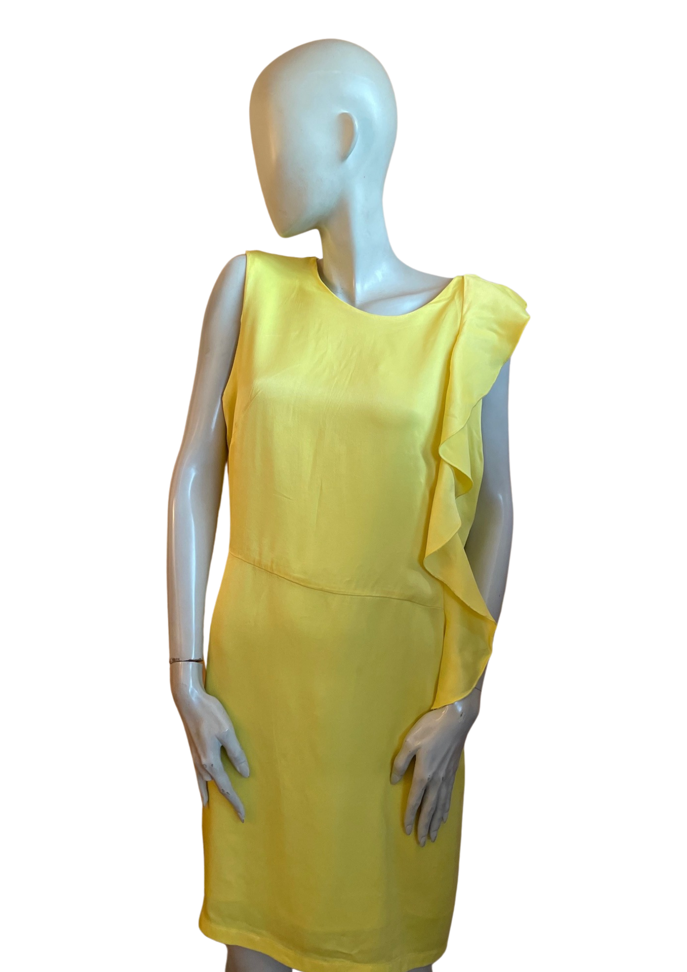 🌟 Robe asymétrique jaune Taille 40🌟