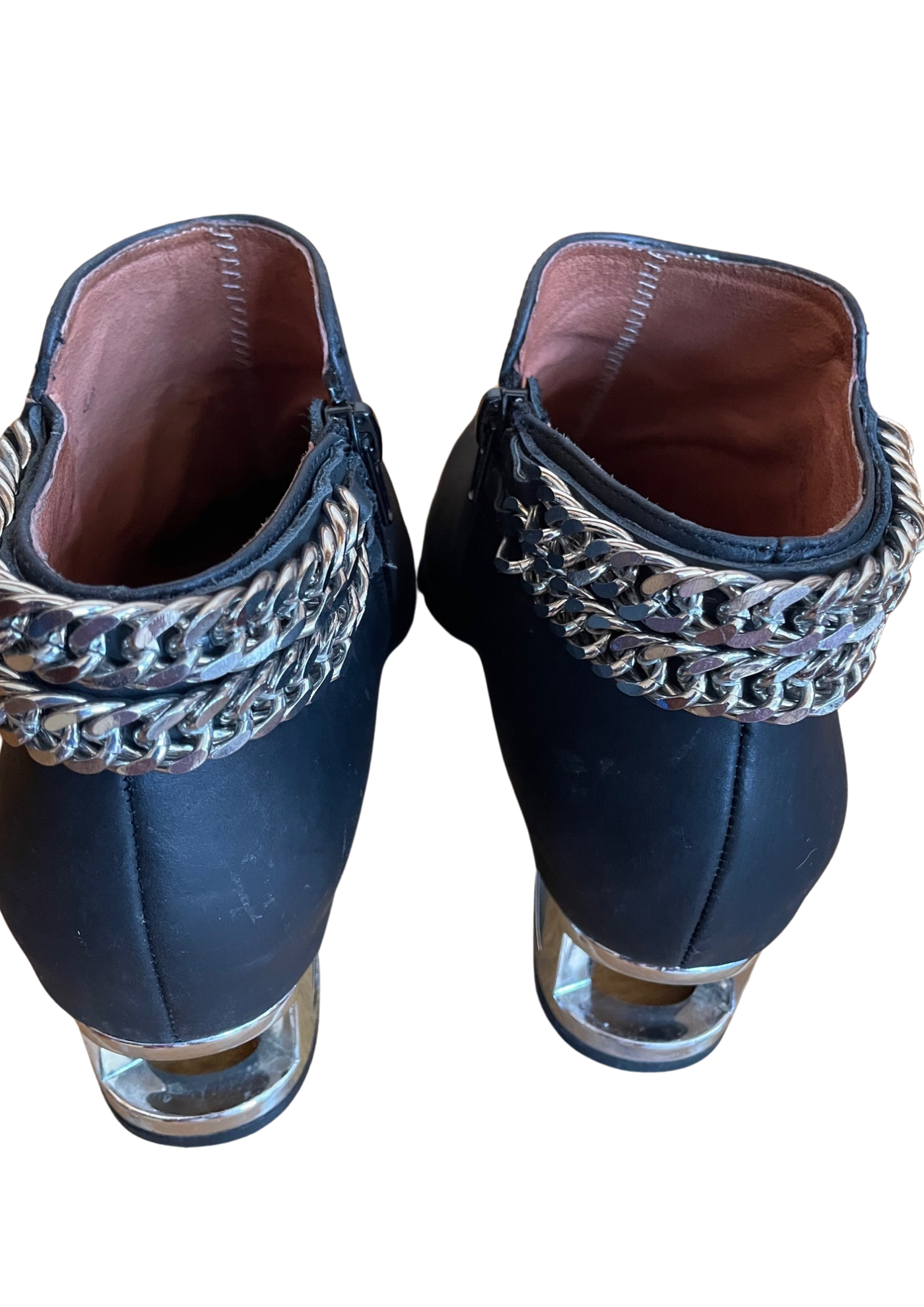 🖤 Bottines à talons transparents Talons Pointure 39 🖤