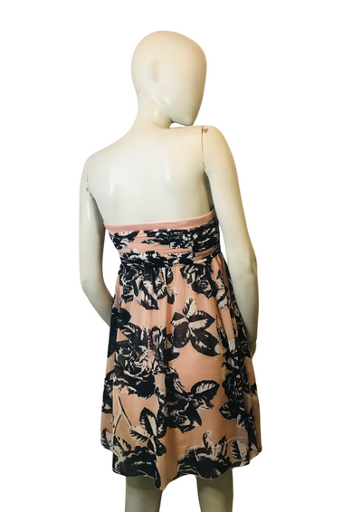 👗✨ Robe bustier drapée & strass – Taille 40 🌸