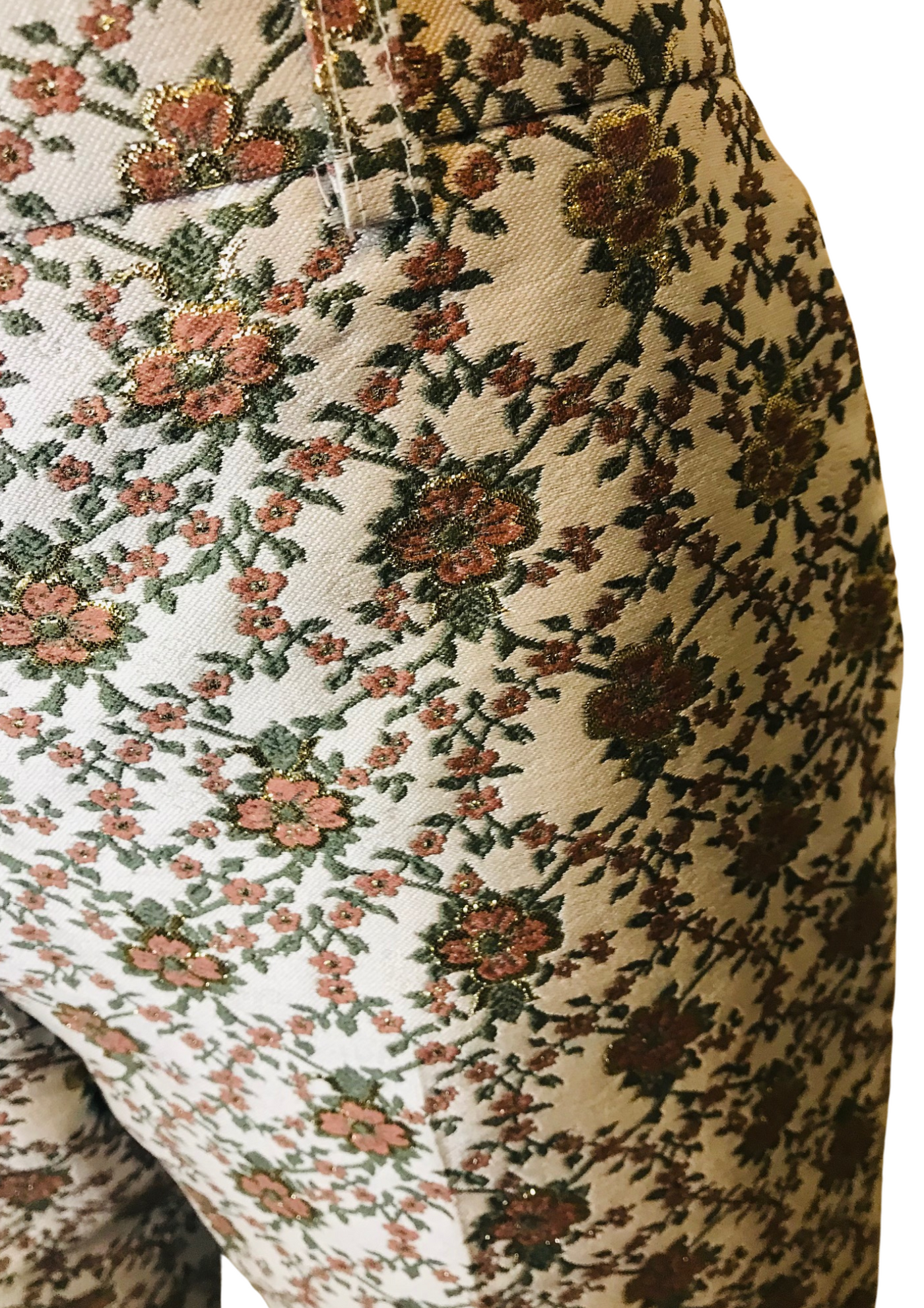 🌼 Pantalon floral brodé et pailleté Taille 38 🌼