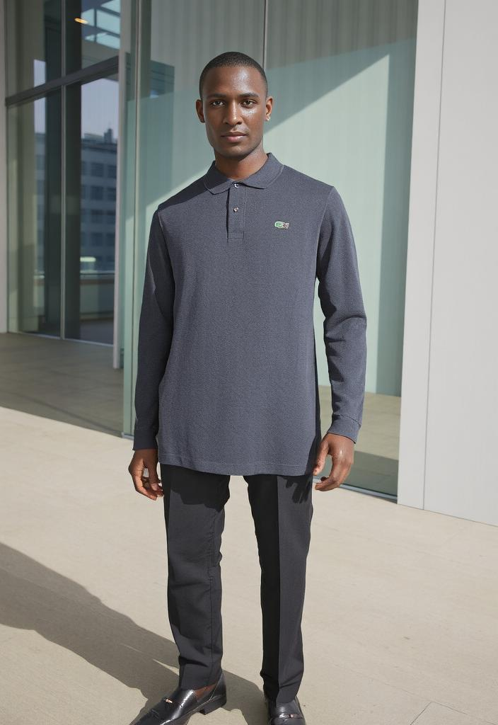 🌀 Polo classique à manches longues Taille L 🌀