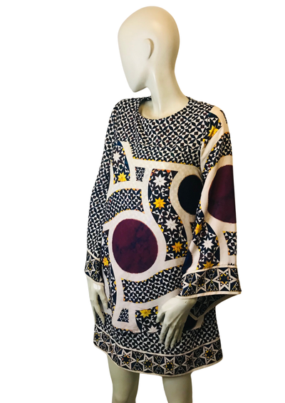 🌟 Robe imprimée géométrique Arts of Italy Taille 38 🌟
