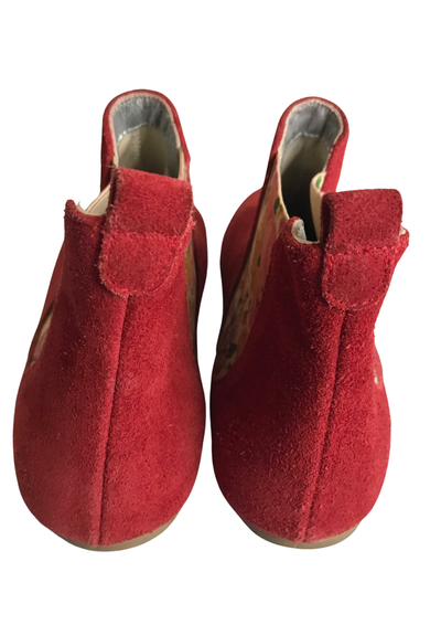 🌹 Bottines en suédine à motifs floraux Pointure 37 🌹