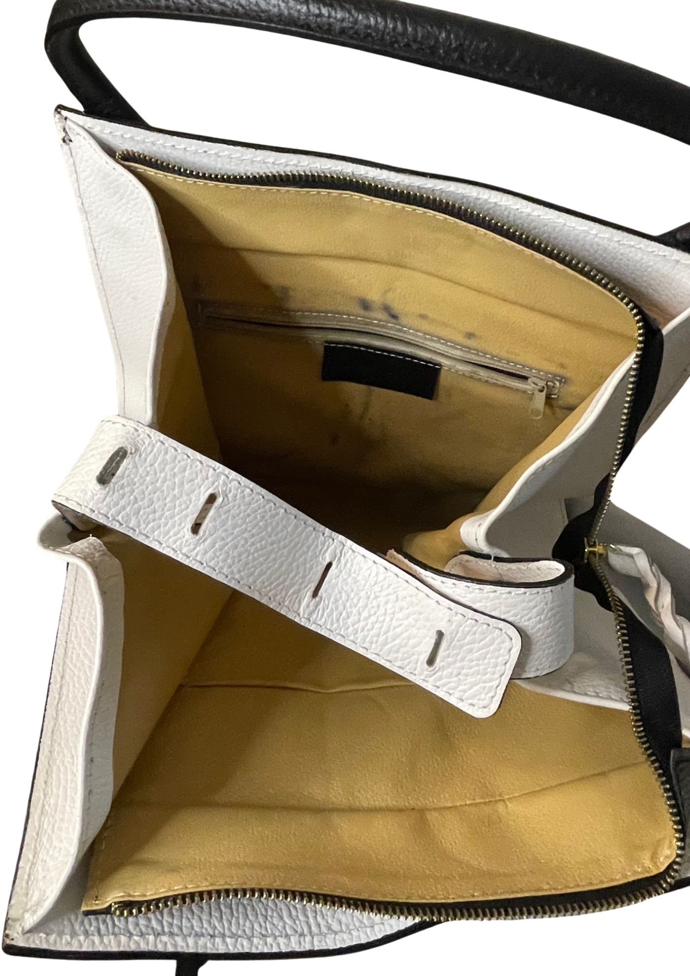 👜 Élégant sac noir et blanc en cuir 👜