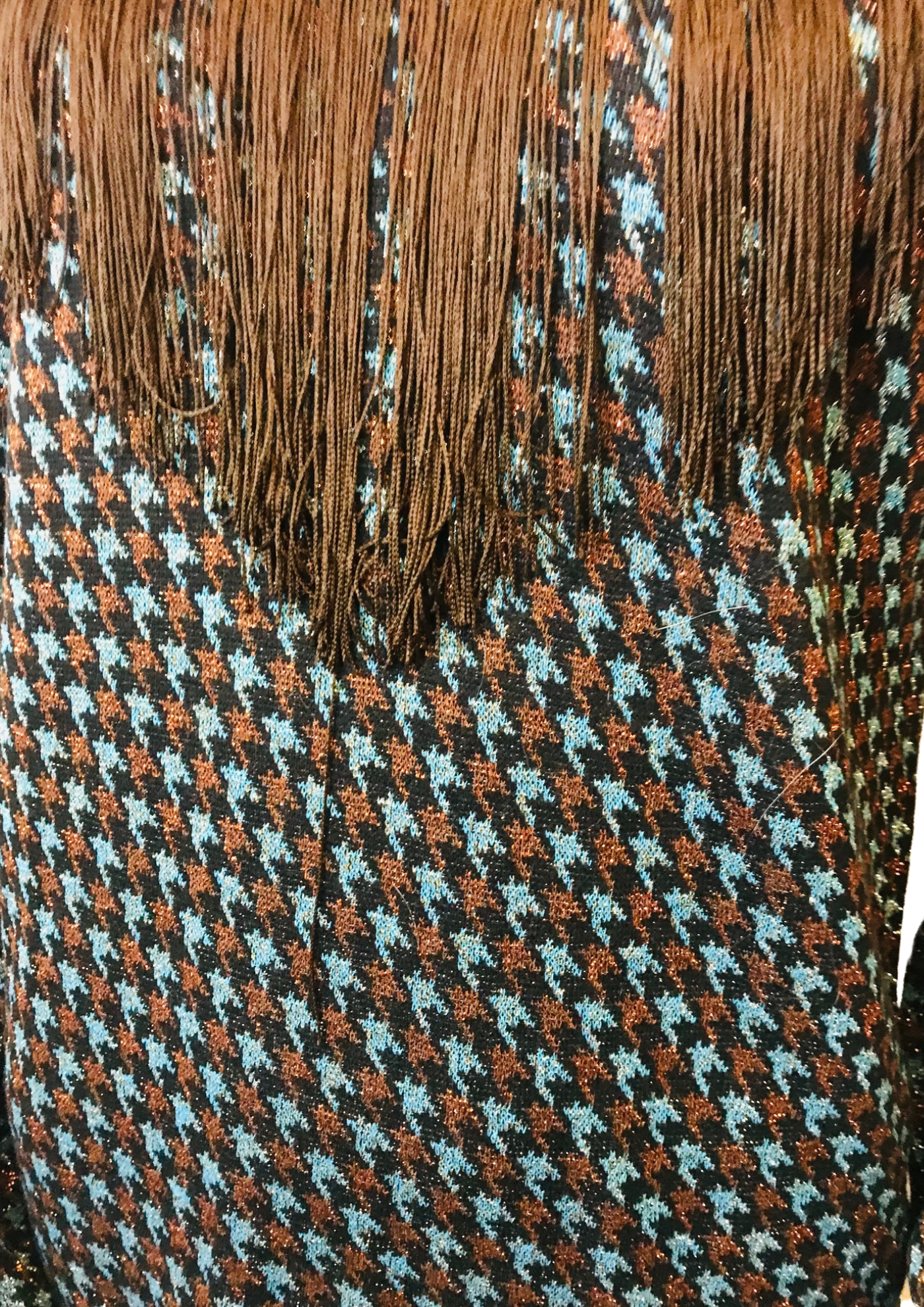 🧥 Pull à franges pailletté Taille 40 🧥