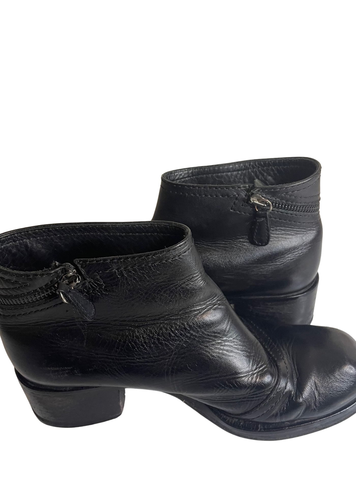 🖤 Bottines en cuir noir Pointure 37 🖤