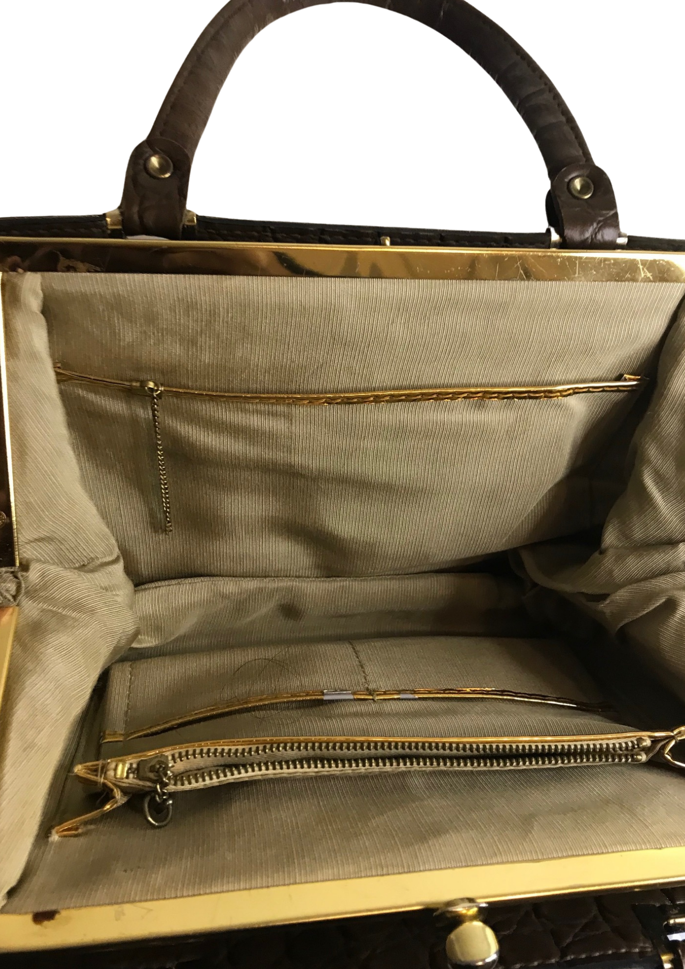 👜 Élégant sac à main en cuir marron vintage 👜