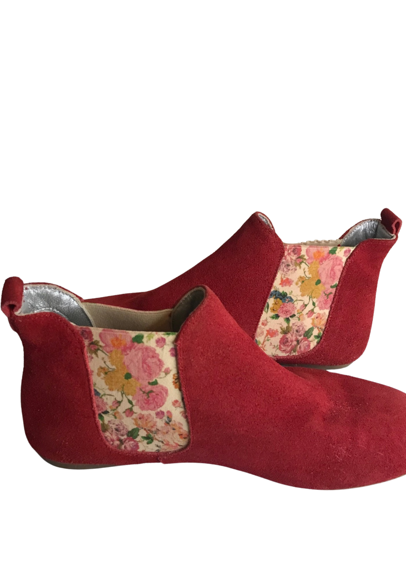 🌹 Bottines en suédine à motifs floraux Pointure 37 🌹