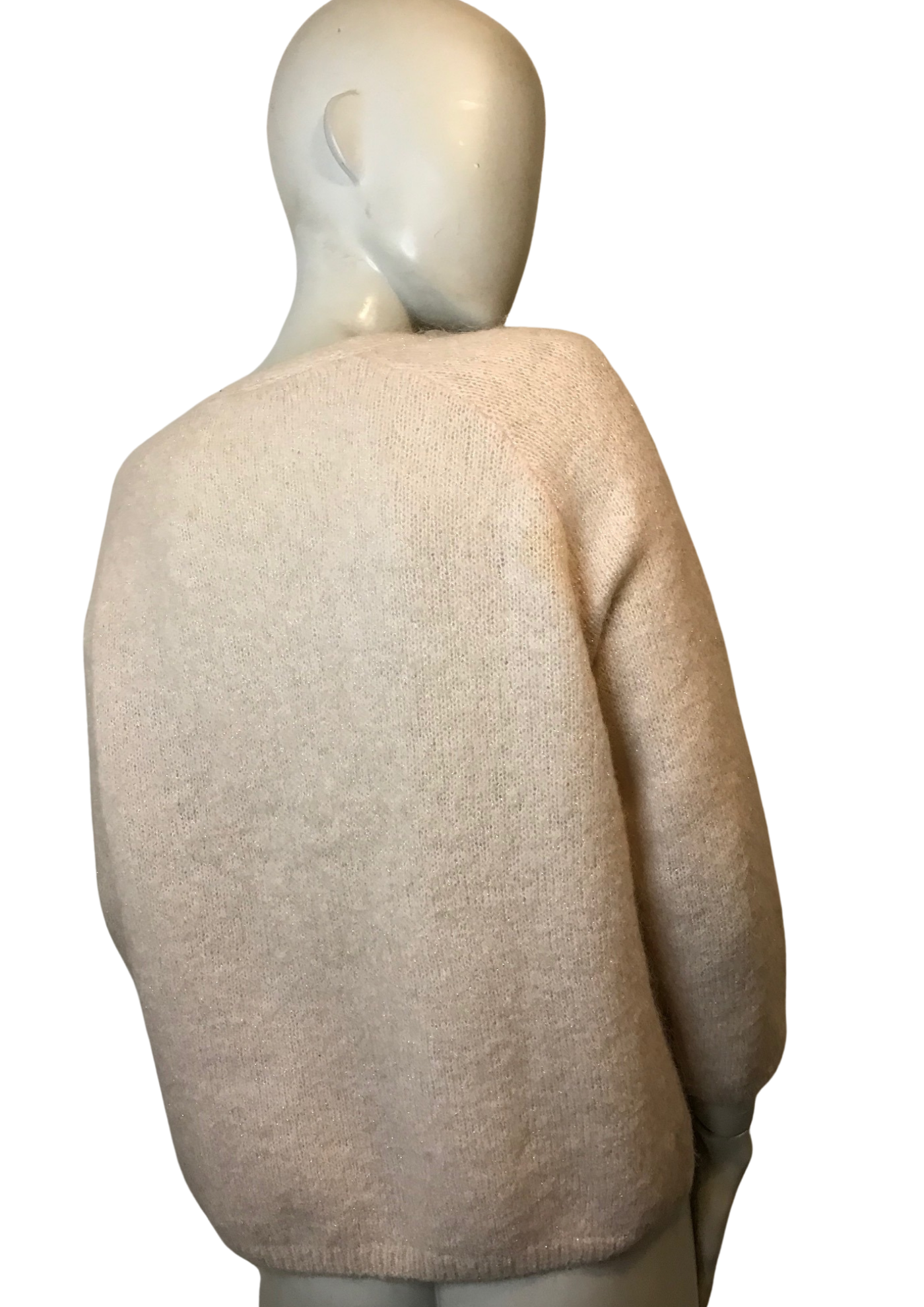 Gilet pailleté en mohair mélangé Taille 42