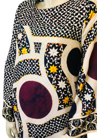 🌟 Robe imprimée géométrique Arts of Italy Taille 38 🌟