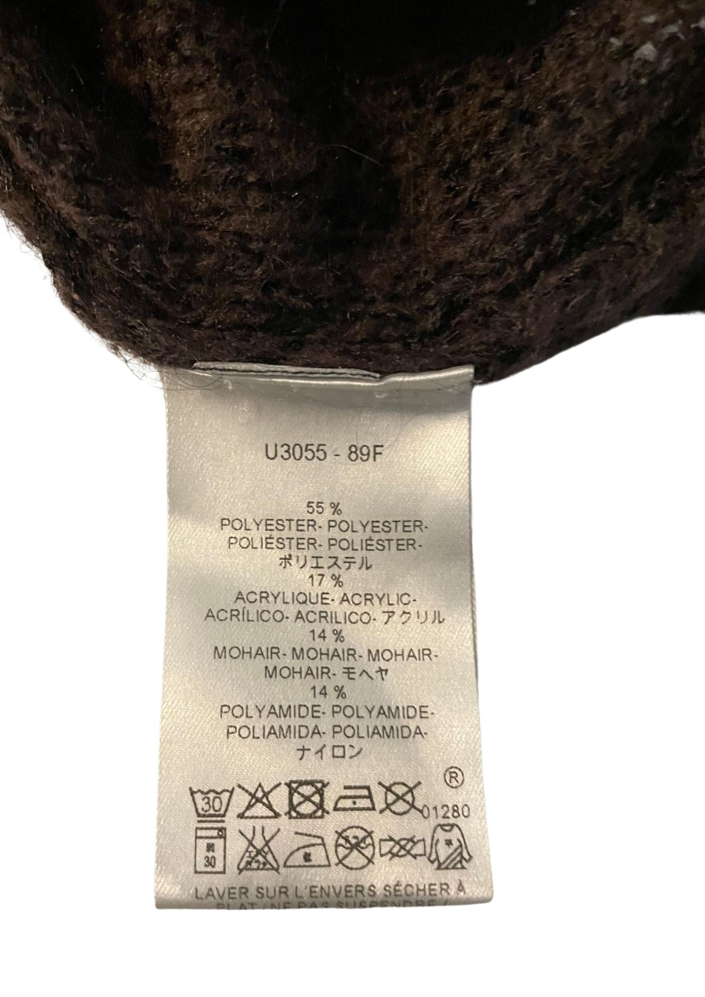 Pull pailleté en mohair mélangé Taille 40