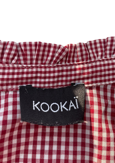🌟 Chemise à carreaux rouge Taille 34 🌟