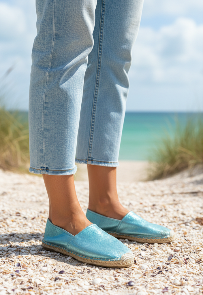 🌟 Espadrilles bleues brillantes Pointure 39 🌟