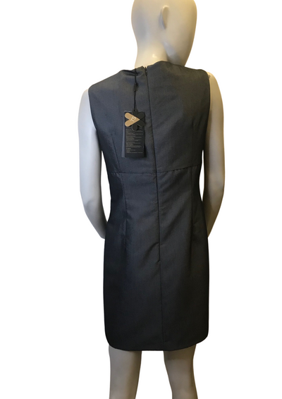 Robe grise nœud à l'avant Taille 38 (neuve)