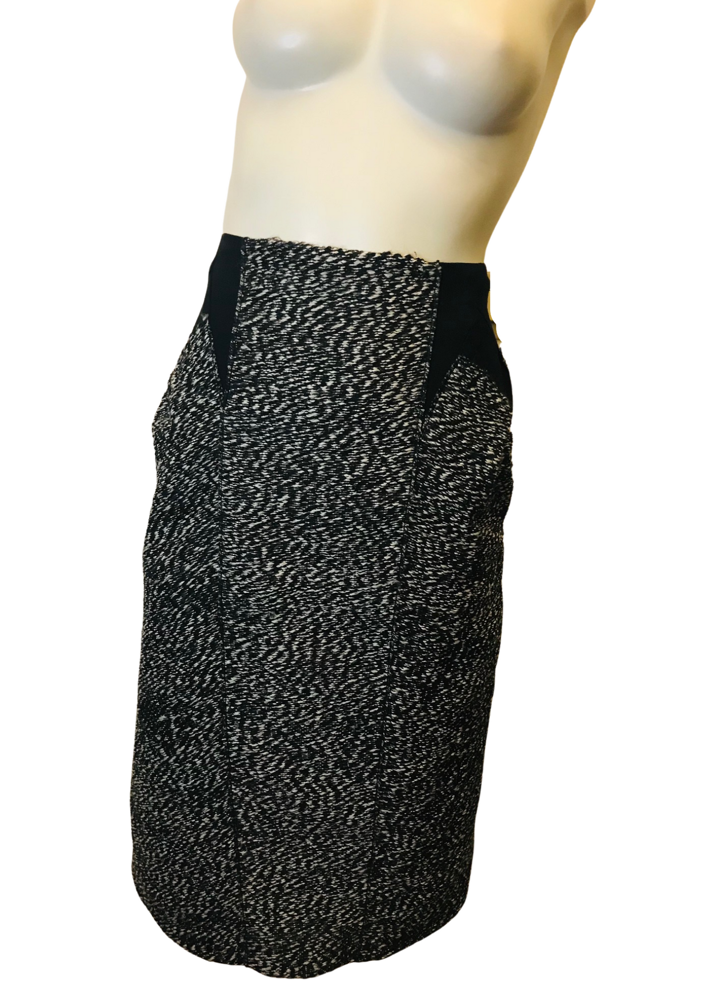Jupe taille haute en laine mélangée Taille 38