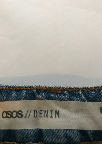 Jupe en jean empiècement tissu Taille 42