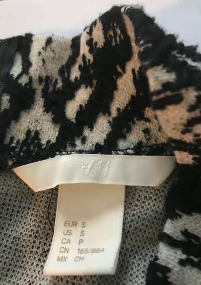 Robe col cheminée à motifs Taille 36