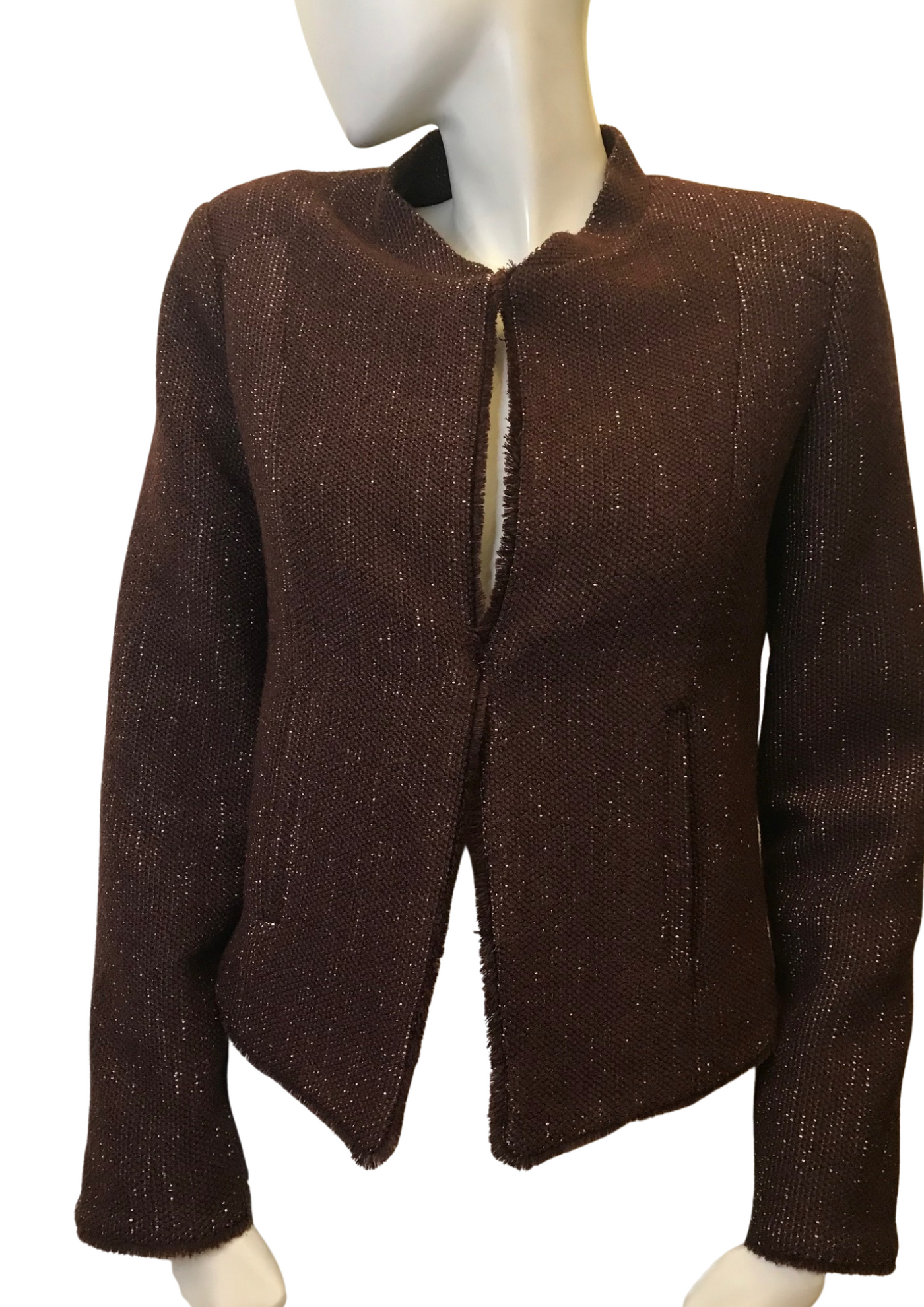 Veste marron chinée Taille 36