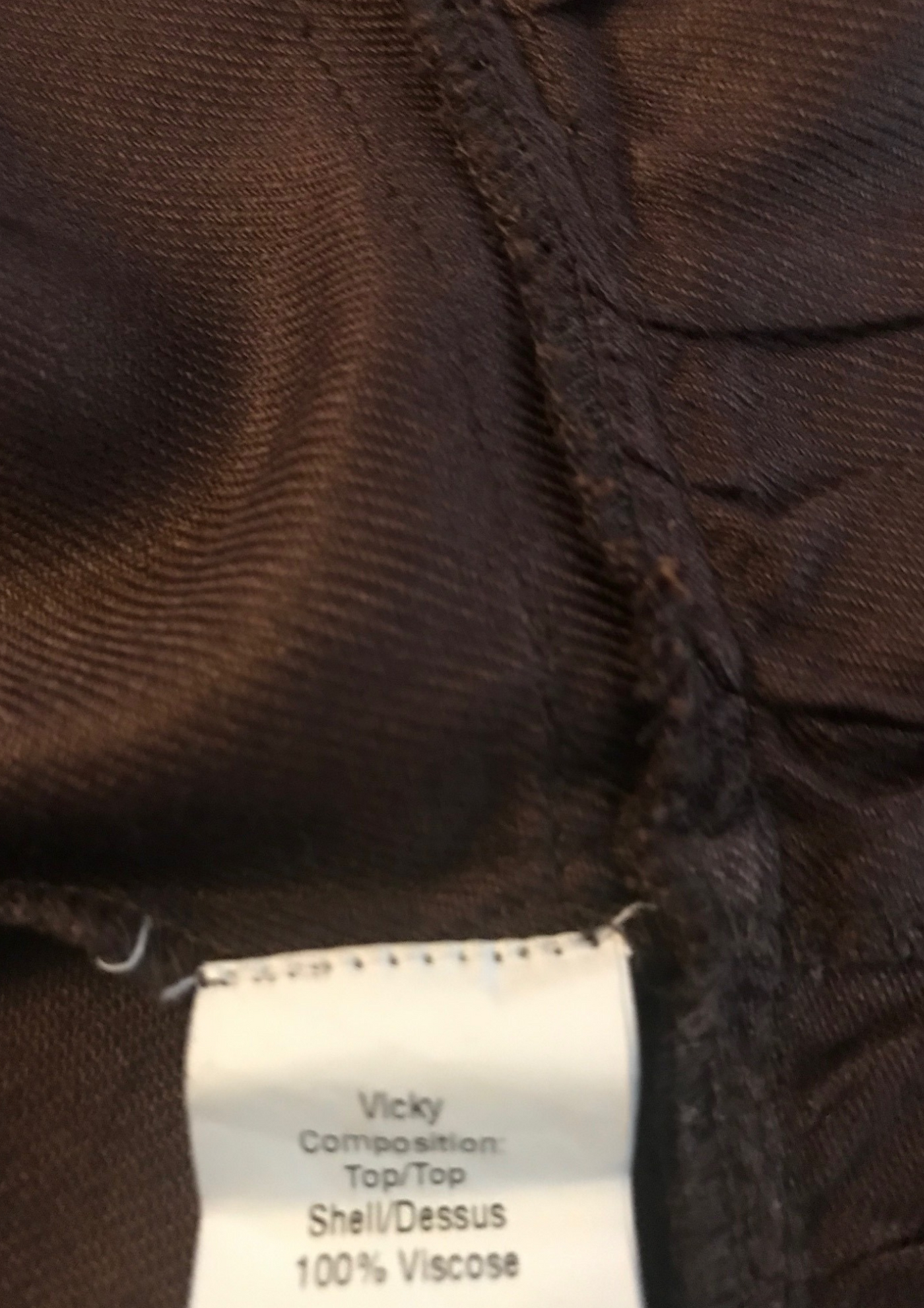 Top fines bretelles marron Taille 38