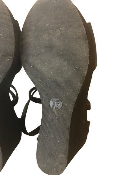 Sandales compensées en cuir Pointure 37