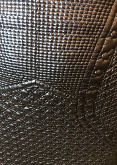Jupe en cuir vegan embossé Taille 34