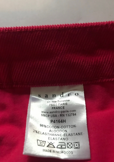 Pantalon en velours côtelé Taille 36 (neuf)