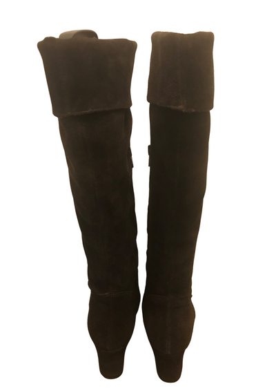 Bottes compensées en daim Pointure 38