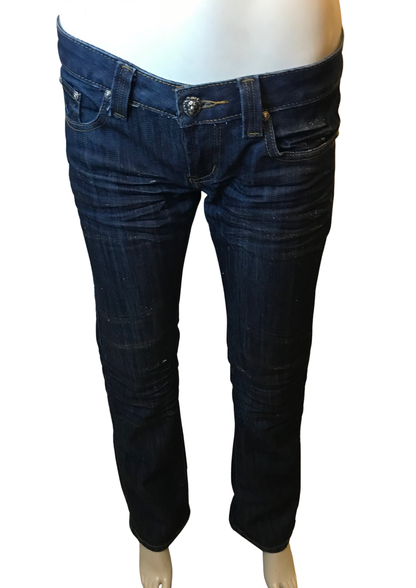 Jean droit à paillettes Taille 38
