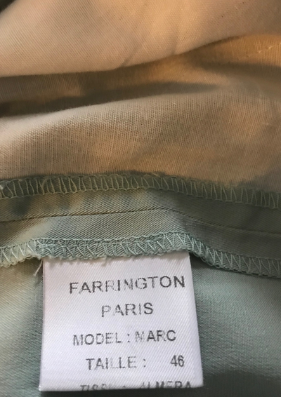Pantalon droit vert d'eau Taille 44