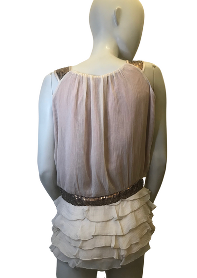 Blouse beige rosé Taille 40