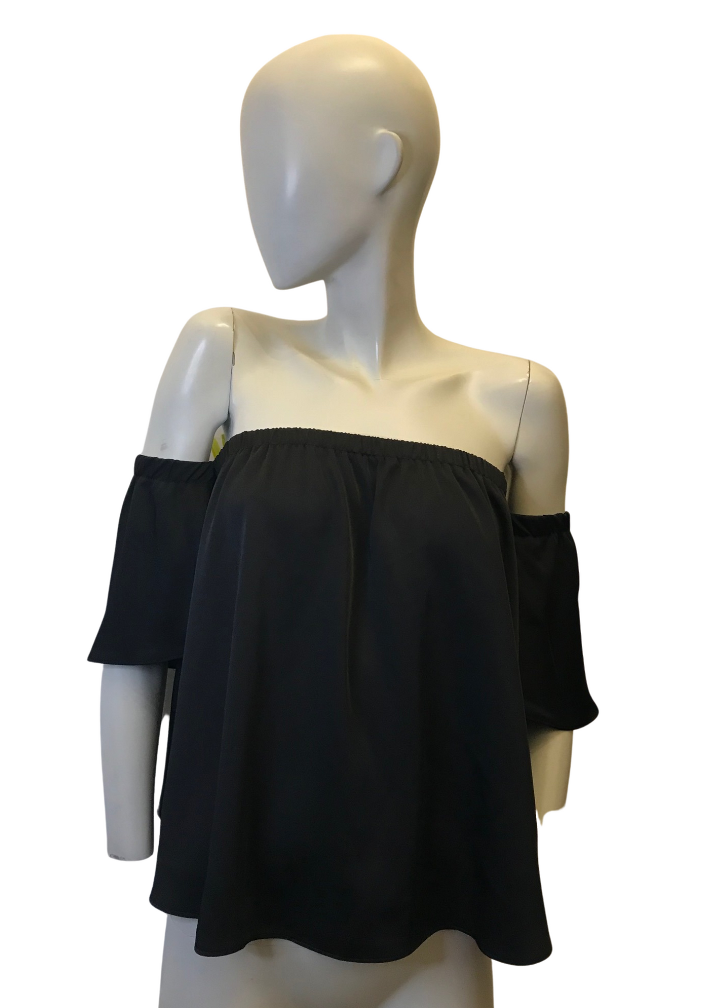Top noir manches américaines Taille 40