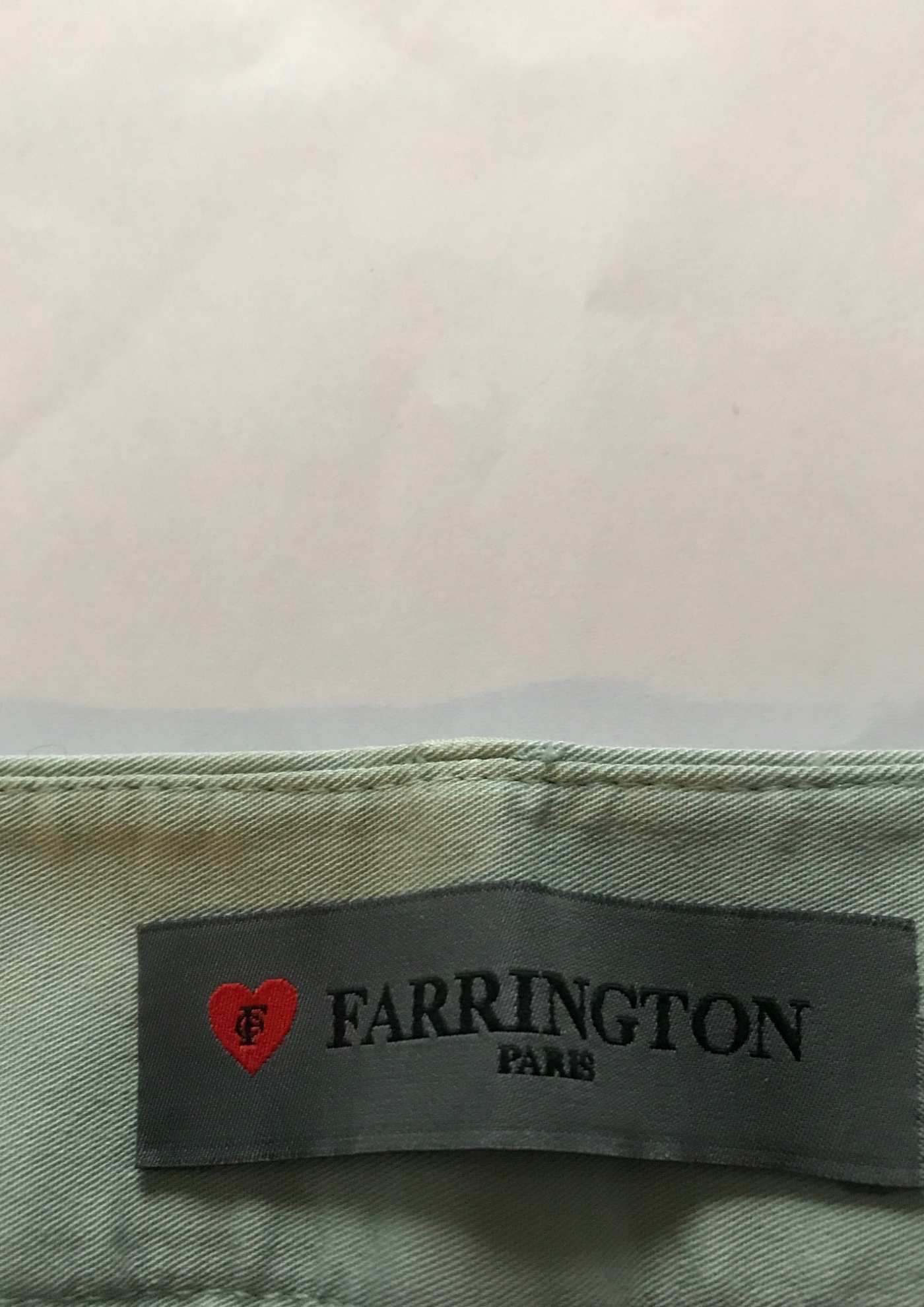 Pantalon droit vert d'eau Taille 44