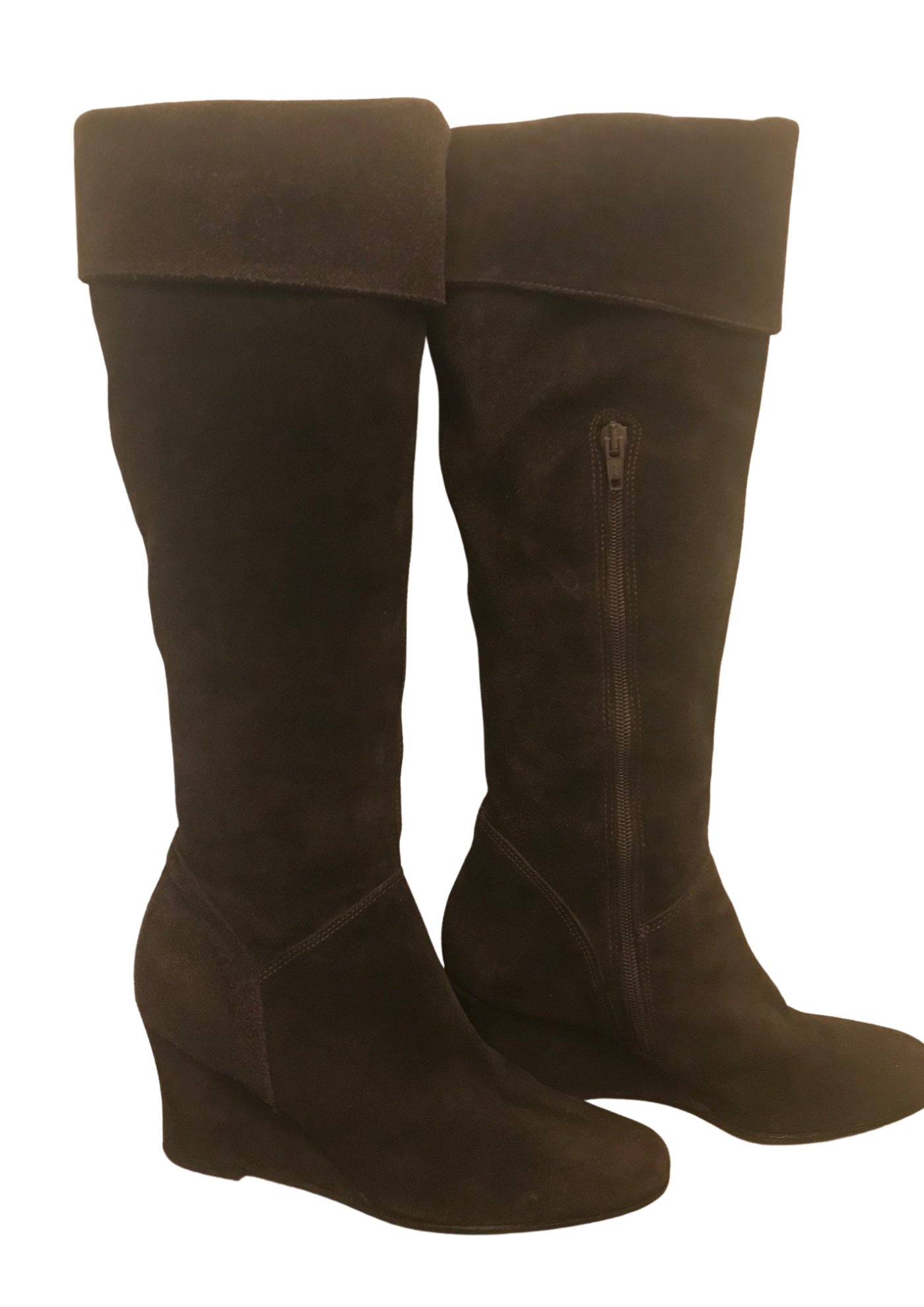 Bottes compensées en daim Pointure 38