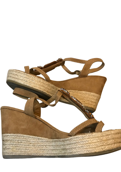 Sandales compensées à strass Pointure 40