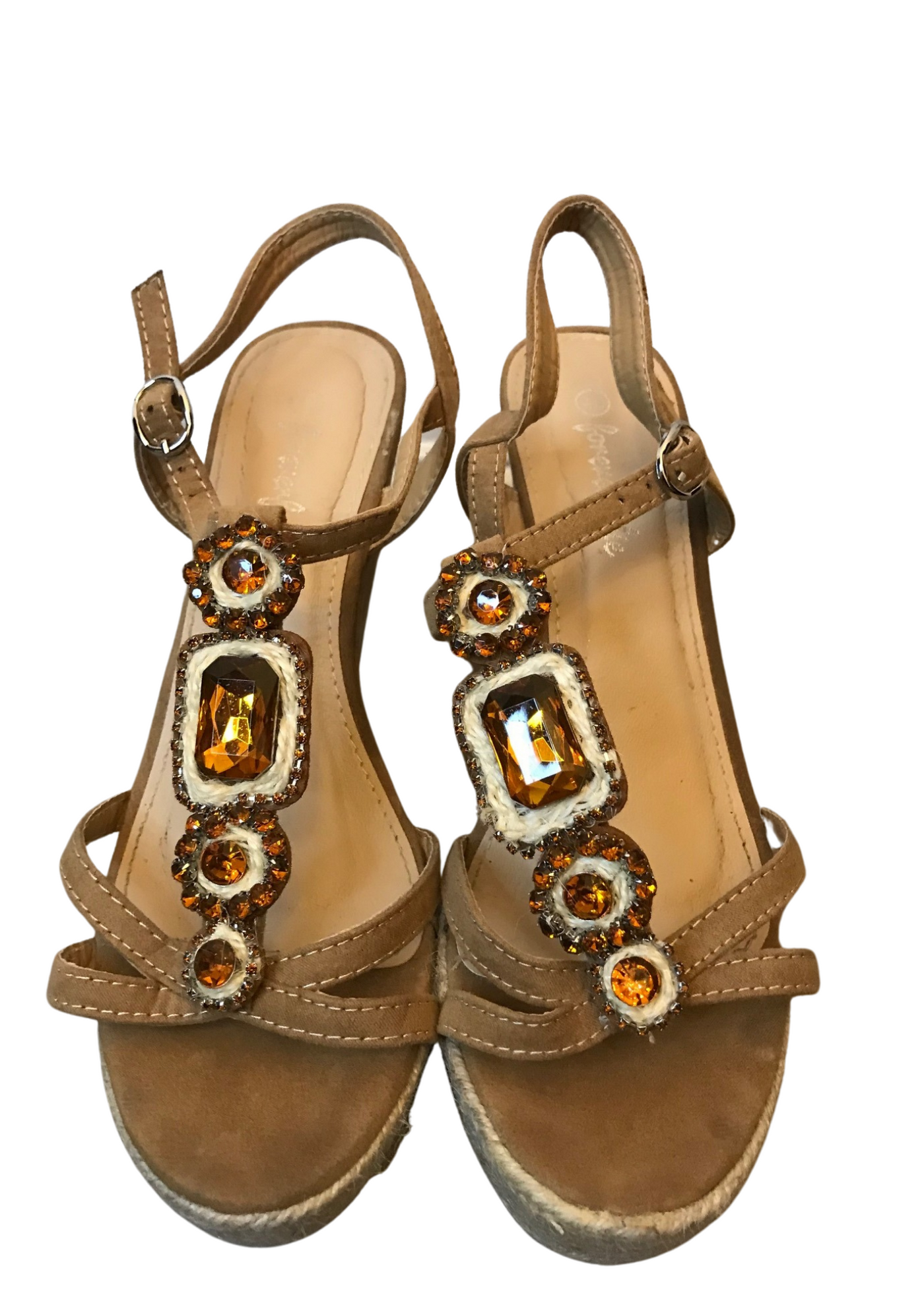 Sandales compensées à strass Pointure 40