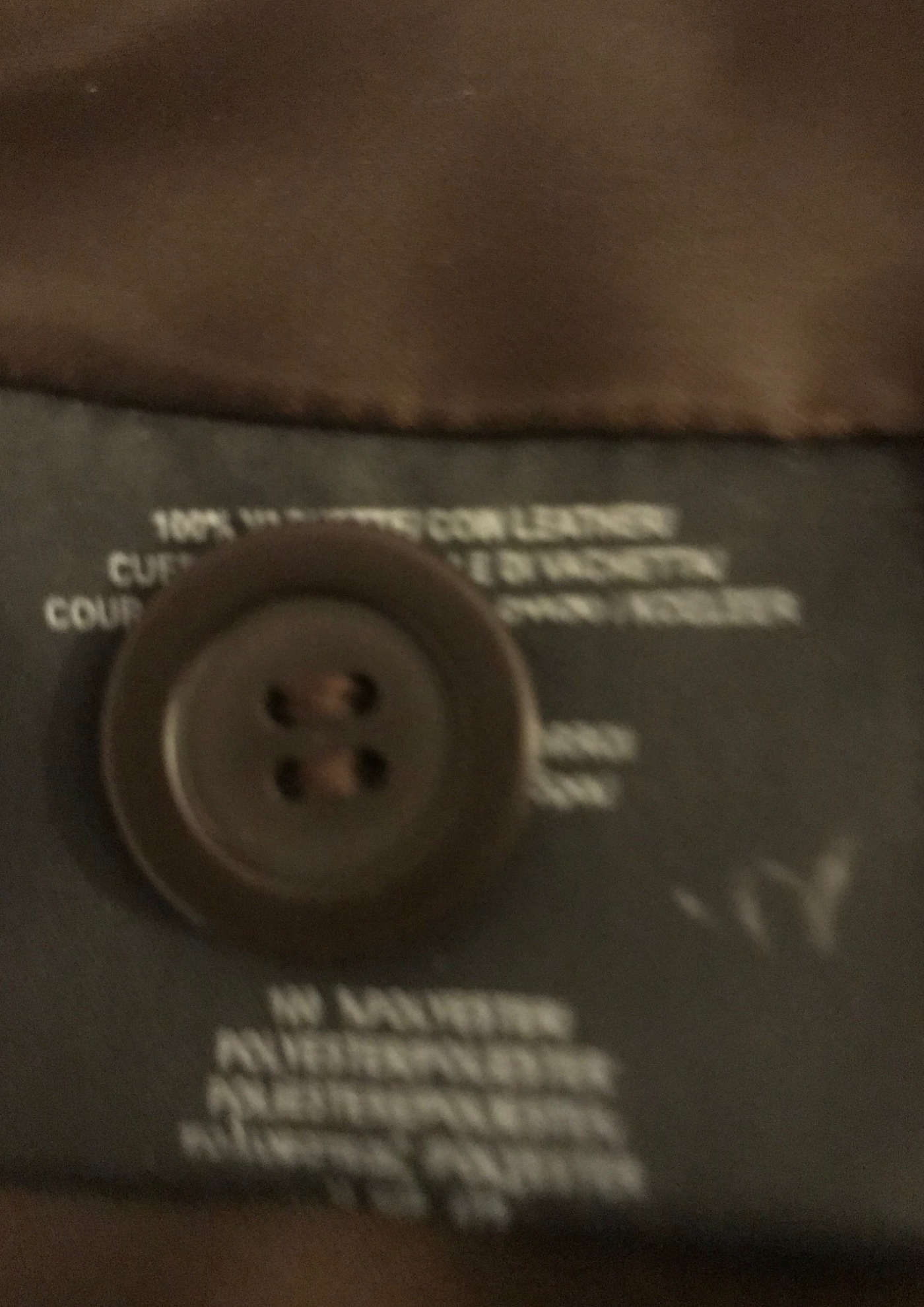 Veste en cuir de vachette Taille 36