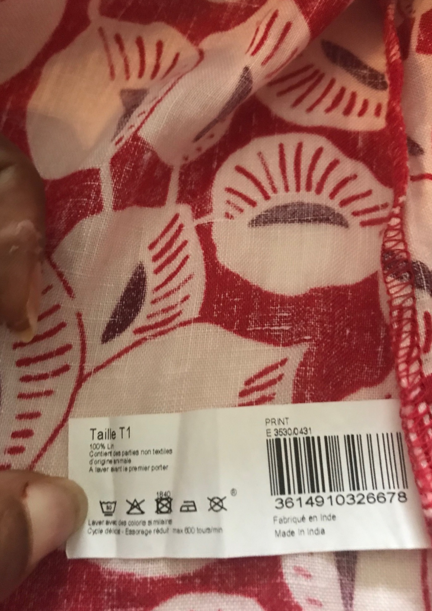 Blouse oversize 100% lin Taille 36