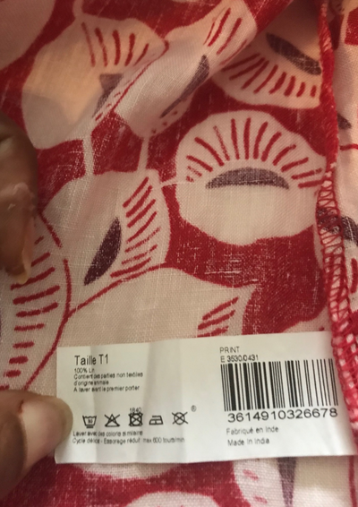 Blouse oversize 100% lin Taille 36