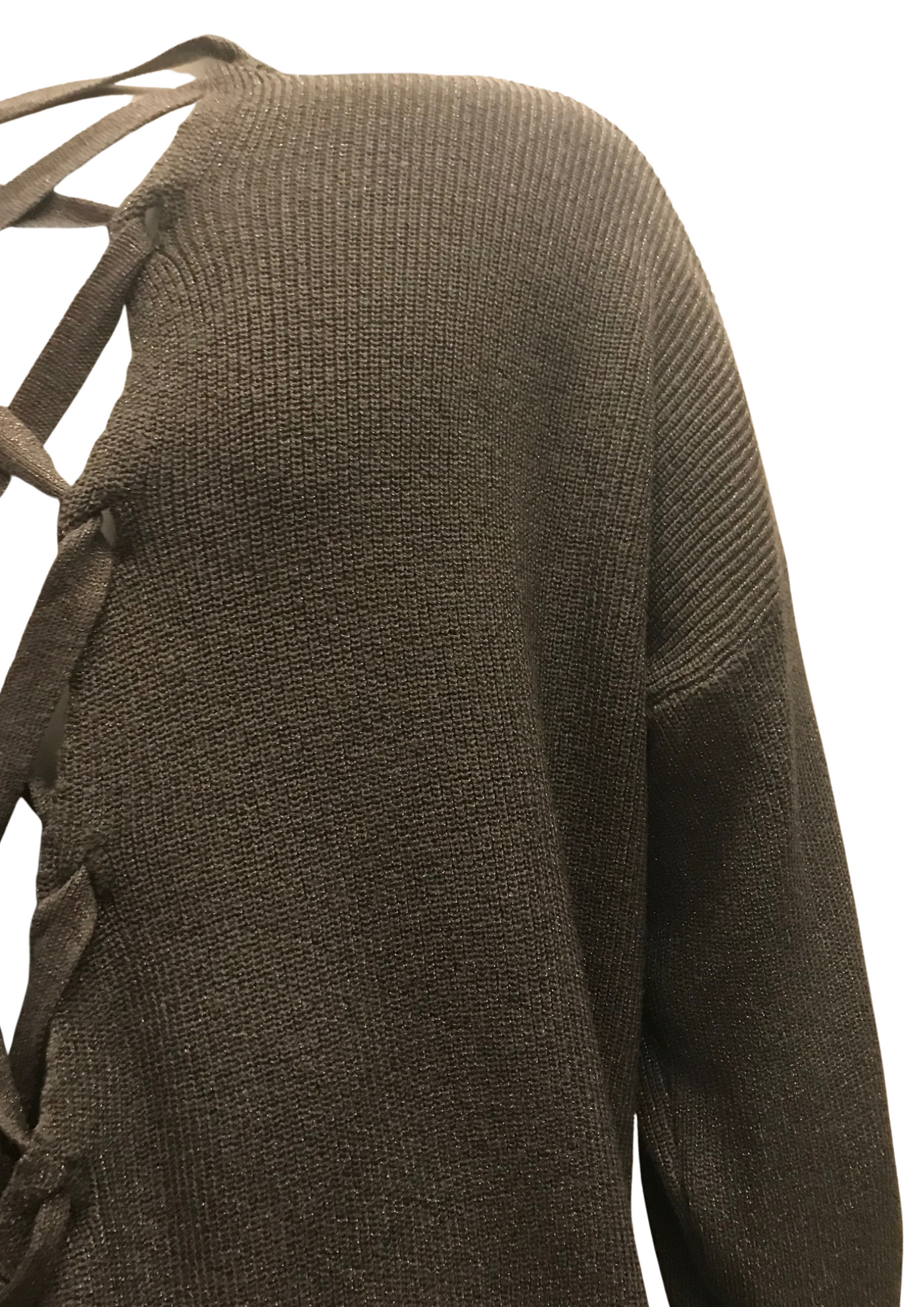 Pull kaki pailleté Taille Unique