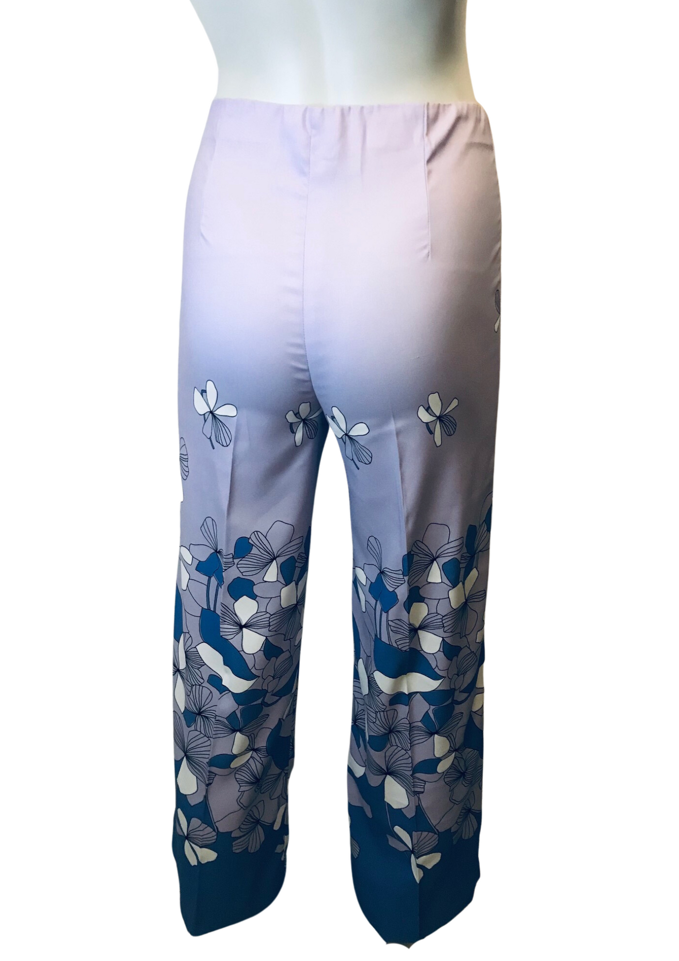 Pantalon droit fleuri Taille 36 (Neuf)
