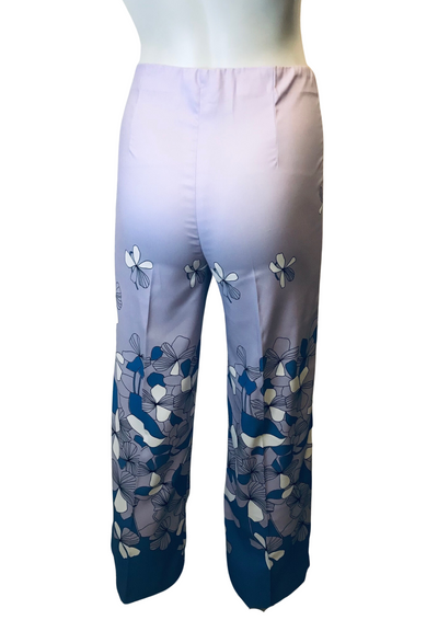 Pantalon droit fleuri Taille 36 (Neuf)