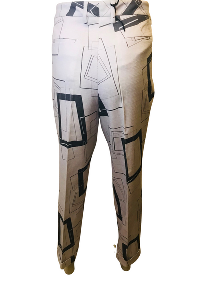 Pantalon à motifs géométriques Taille 42 (Neuf)