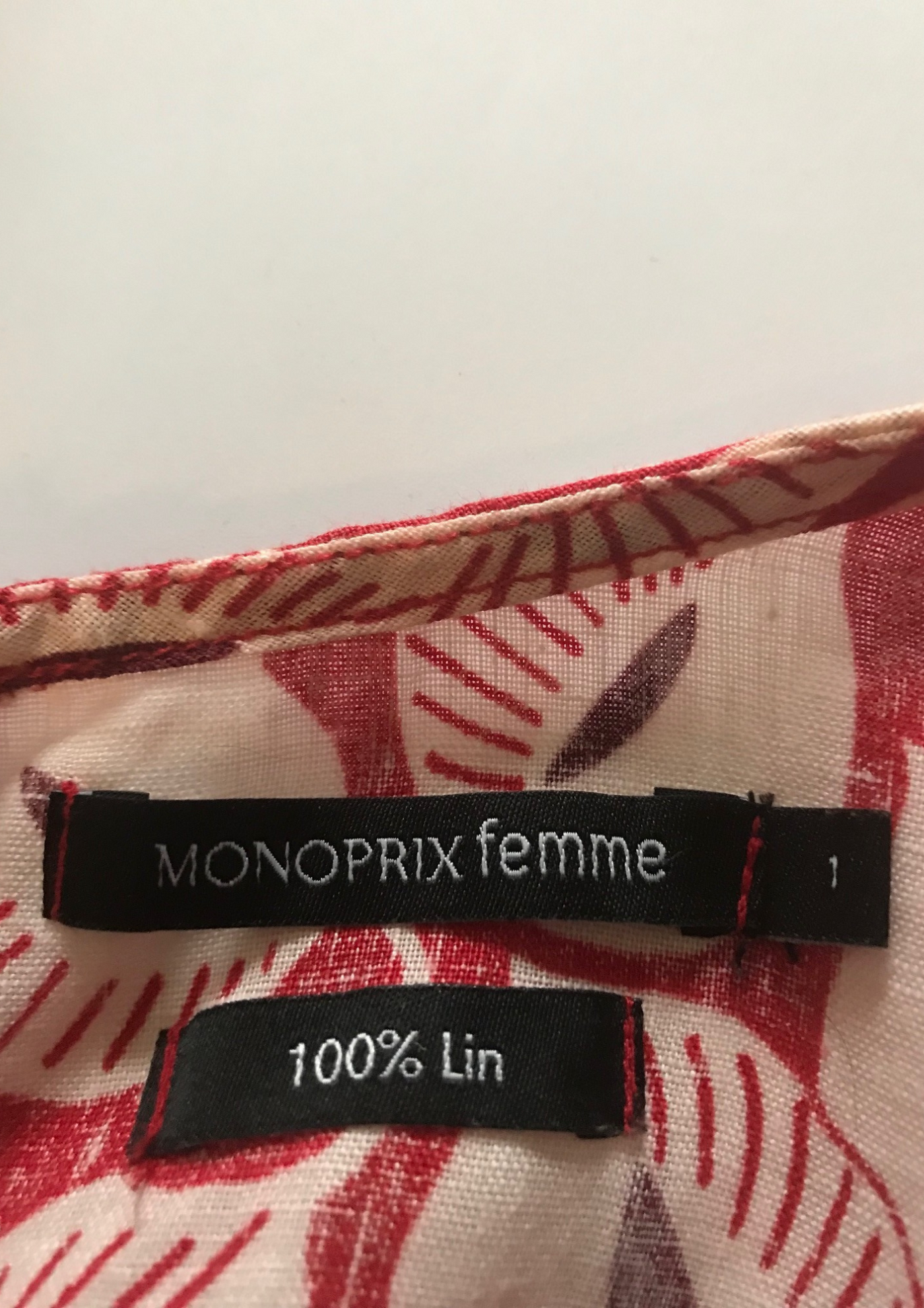 Blouse oversize 100% lin Taille 36