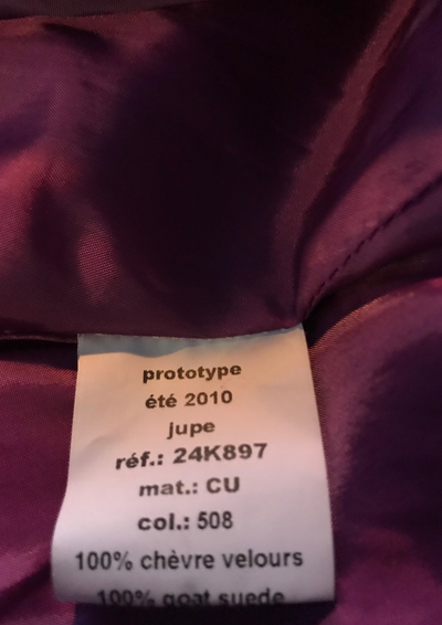 Jupe en daim Taille 34 (Neuve)