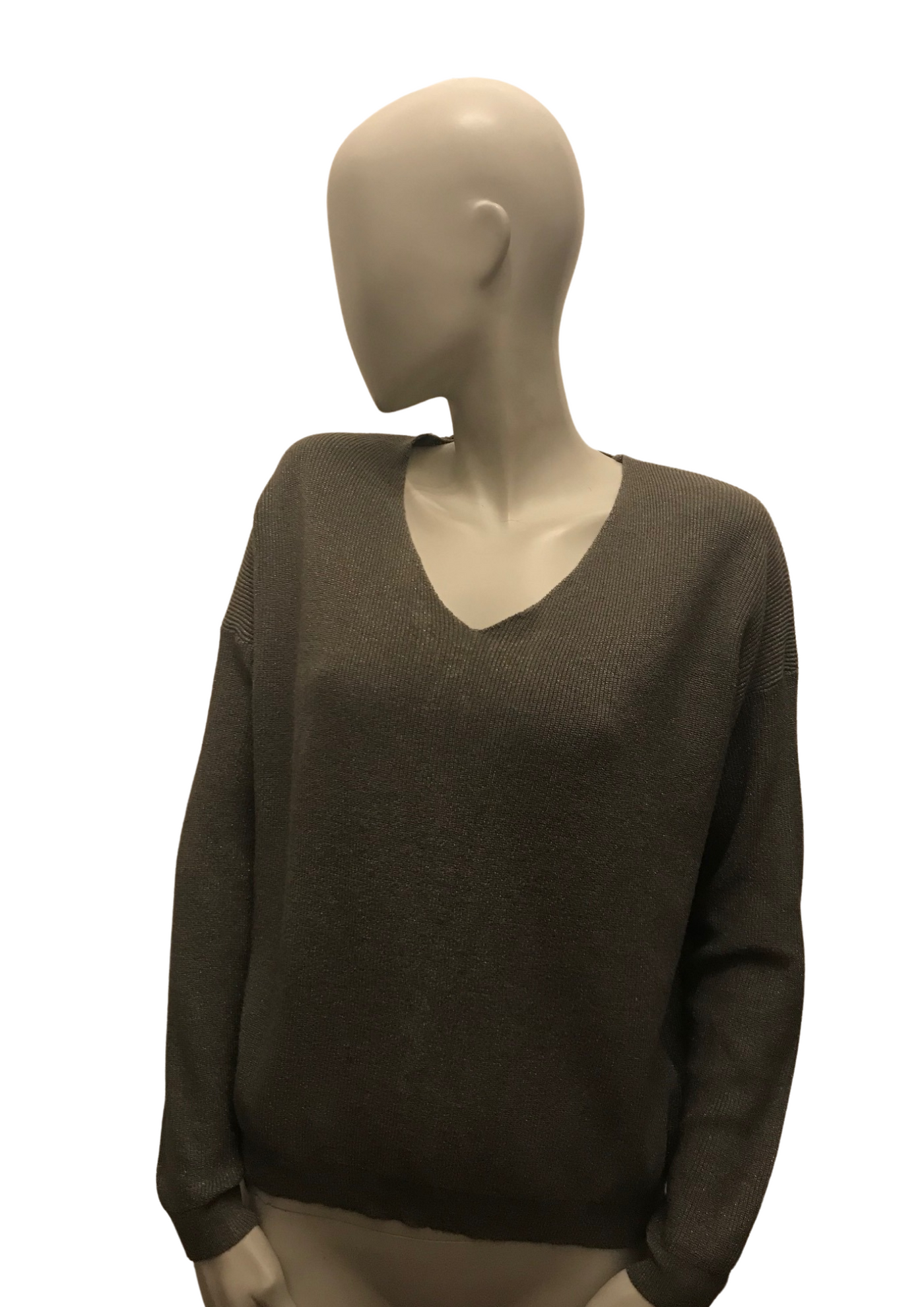 Pull kaki pailleté Taille Unique